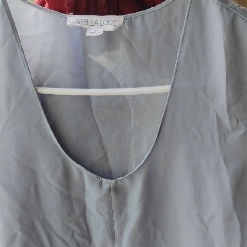 Stella Luce Gray Silky Chemise Intimates